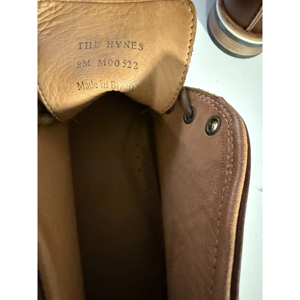 HELM The Hynes Boots Chukka Whiskey Leather‎ Men Size 8M New
